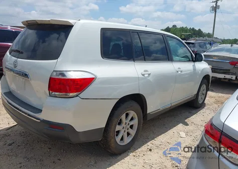 2013 Toyota Highlander Base V6 from USA, damaged, VIN 5TDZK3EH2DS106454